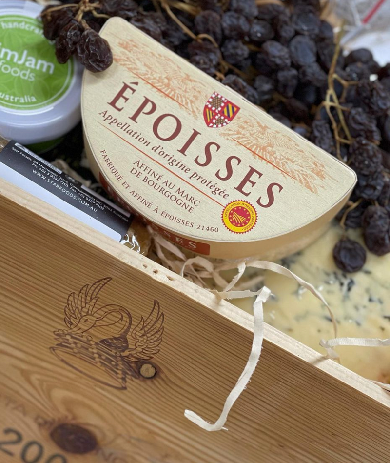 Wooden Cheese Hamper